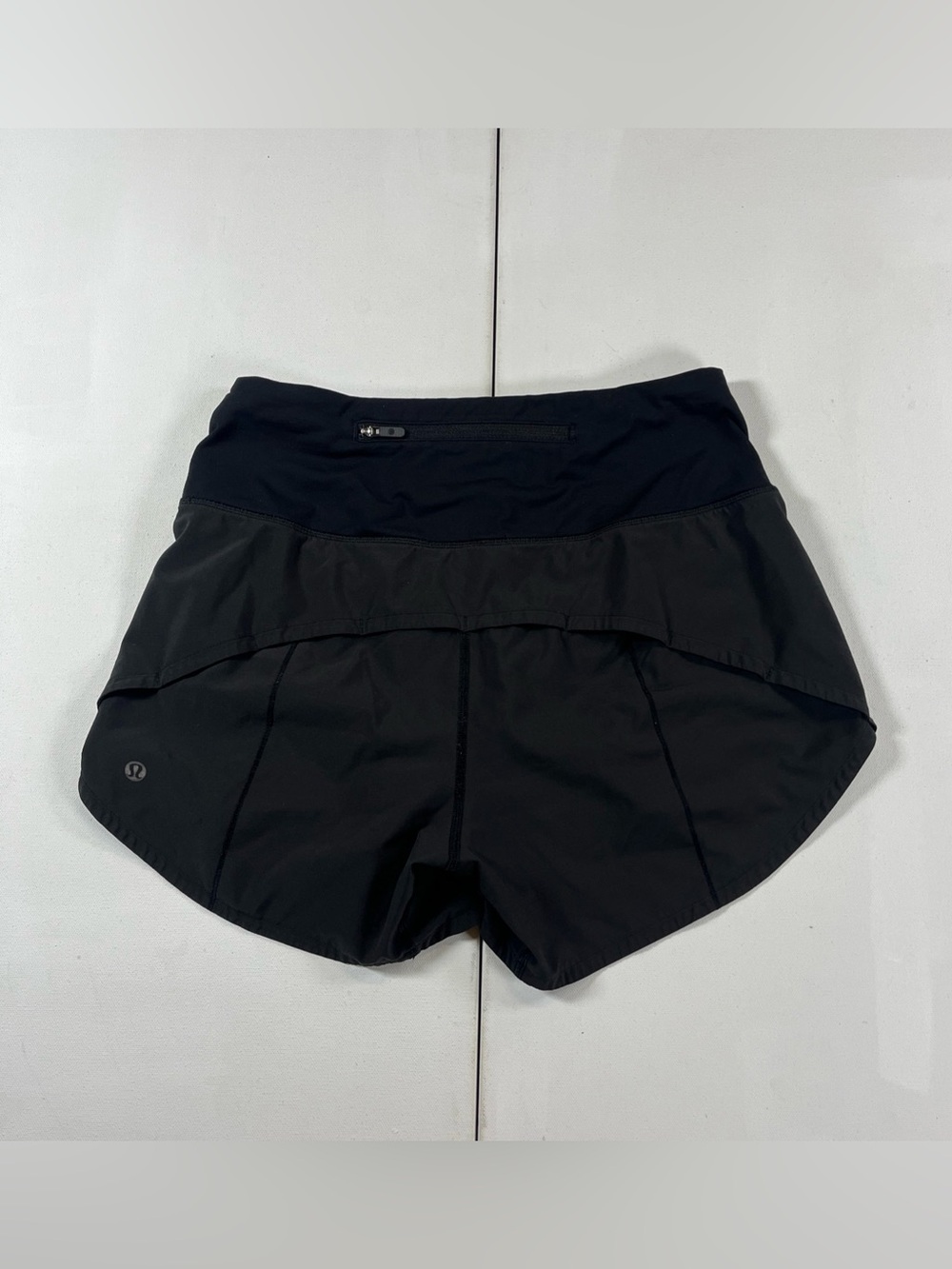 Lululemon Speed Up High Rise Shorts Womens 4 Black Lined Lightweight Run 4”